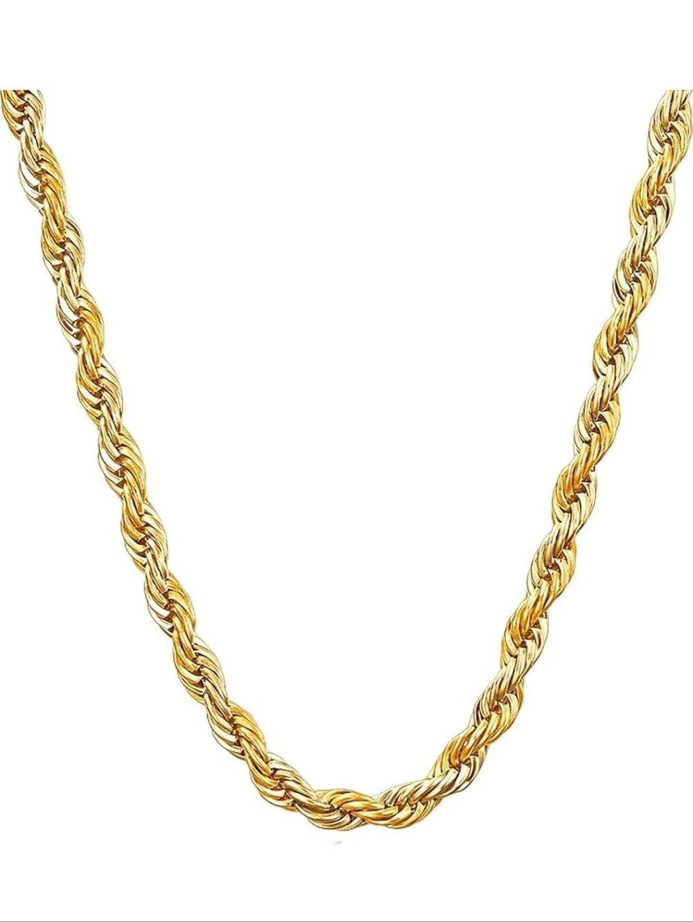 NIB Solid GOLD 14K Rope Chain 18" Length, 1.51mm Width Lobster Clasp Stamped 14k